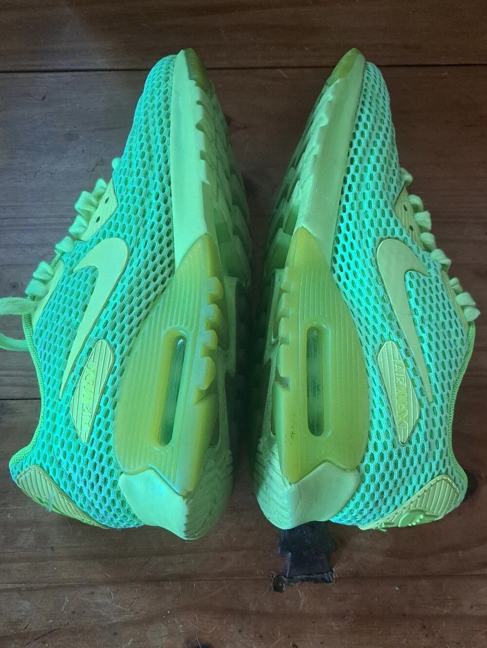 Nike WMNS Air Max 90 Ultra BR Sneakers Women's 7.5 Ghost/Electric Green 725061